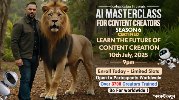 Al Masterclass FOR CONTENT CREATORS: Season 6