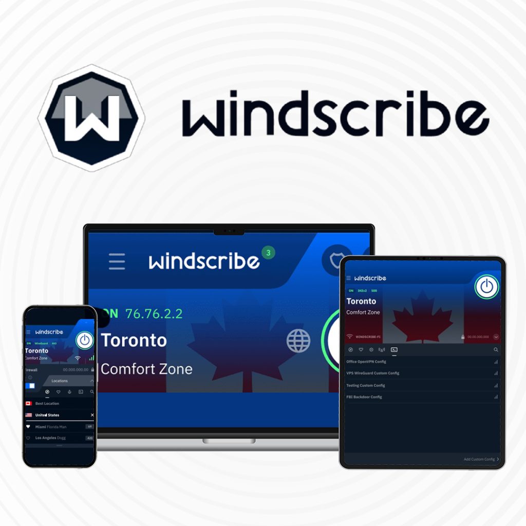 Windscribe Pro VPN Bangladesh private account