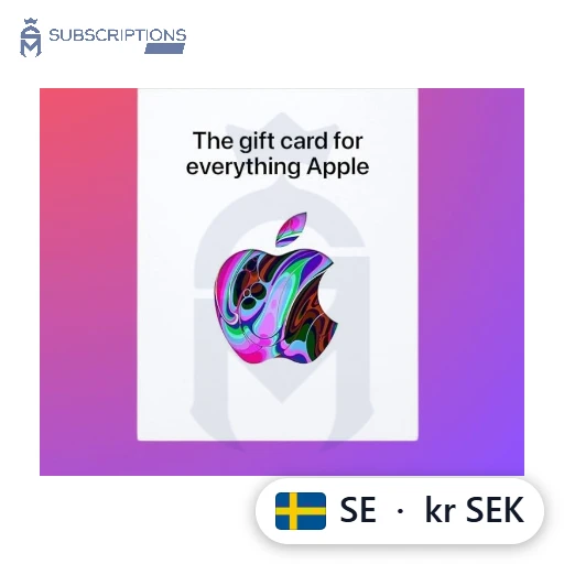 Apple Gift Card — Sweden (SEK) Apple Gift Card — Sweden (SEK) — buy online in Bangladesh | Subscriptions Mart BD