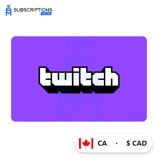 Twitch Gift Card — Canada (CAD) — buy online in Bangladesh | Subscriptions Mart BD