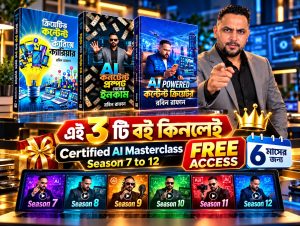 Certified RobinRafan AI Masterclass Combo Pack – 3 Books + FREE AI Course